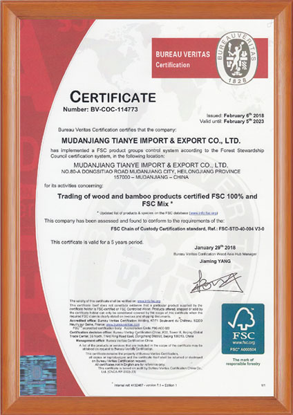 Fsc certification